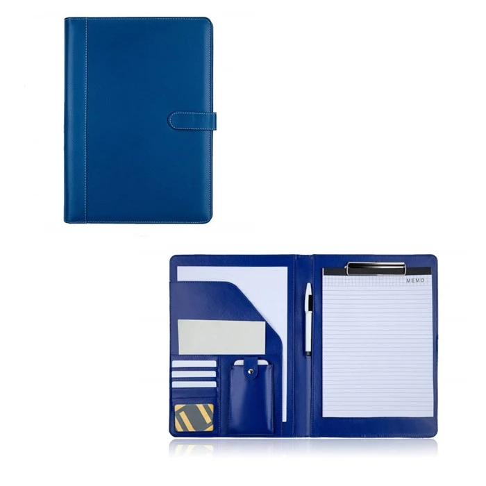 Blue A4 PU Leather Presentation Folder Blue A4 PU Leather Presentation Folder