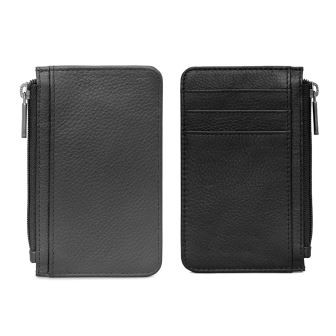 Nahka-kortinpidike vetoketju